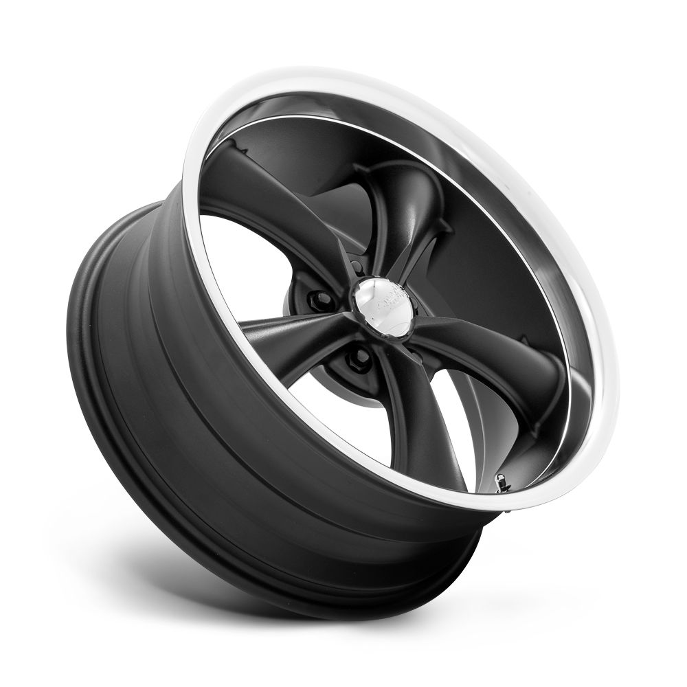American Racing - VN338 - Boss TT - 18x9.5/-4mm ET - 5x120.65 - Textured Black w/Diamond Cut Lip