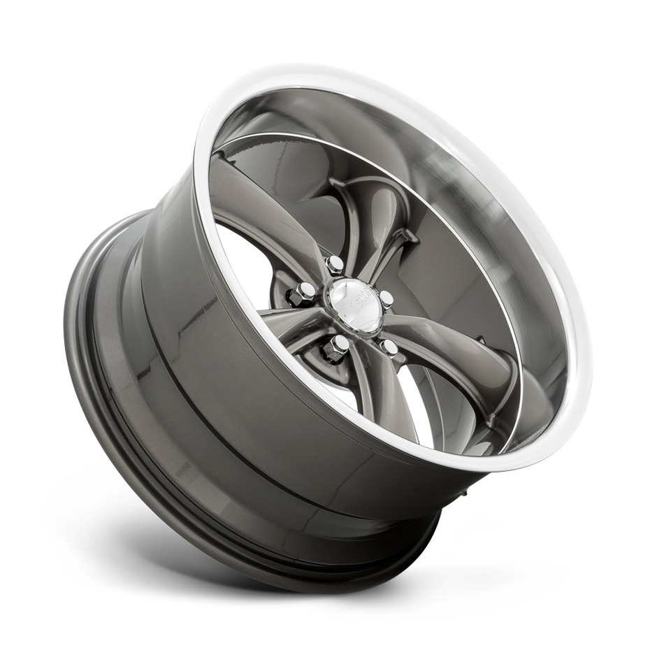 American Racing VN338 Boss TT 18x9.5 Graphite w/Diamond Cut Lip -4mm ET 72.56mm CB 5x114.3