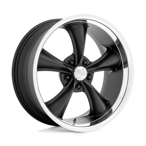 American Racing VN338 Boss TT 18x8 Textured Black w/Diamond Cut Lip 2mm ET 72.56mm CB 5x114.3
