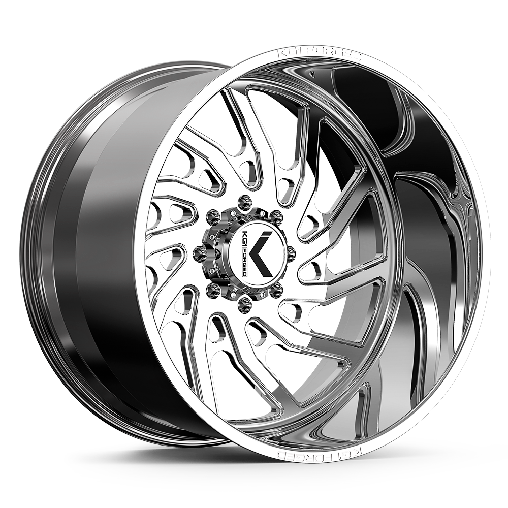 KG1 Forged KF006 Bounty-Left Wheel 26x16 Polished -76mm ET 122.1mm CB 8x165.1