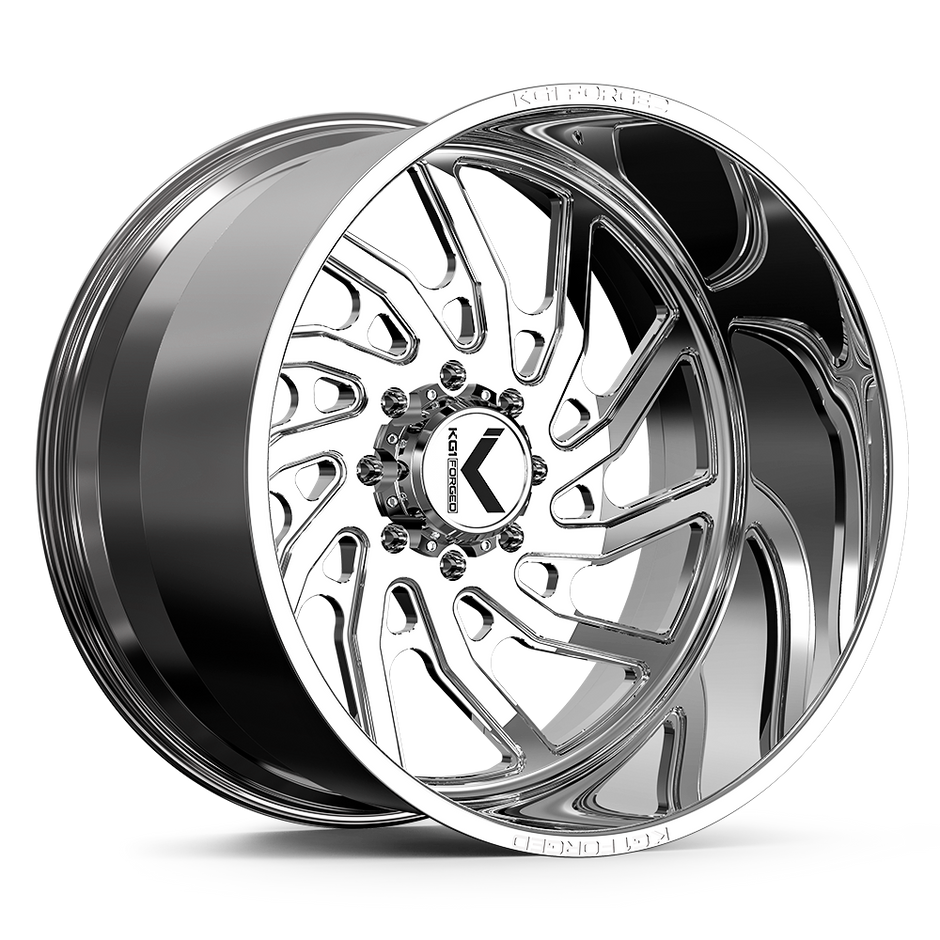 KG1 Forged KF006 Bounty-Left Wheel 26x16 Polished -76mm ET 122.1mm CB 8x165.1