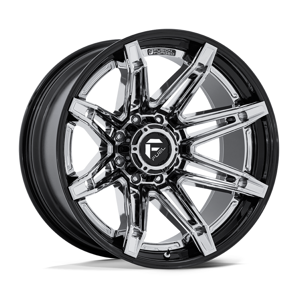 Fuel Wheels FC401 Brawl 20x10 Chrome w/Gloss Black Lip -18mm ET 87.1mm CB 6x135