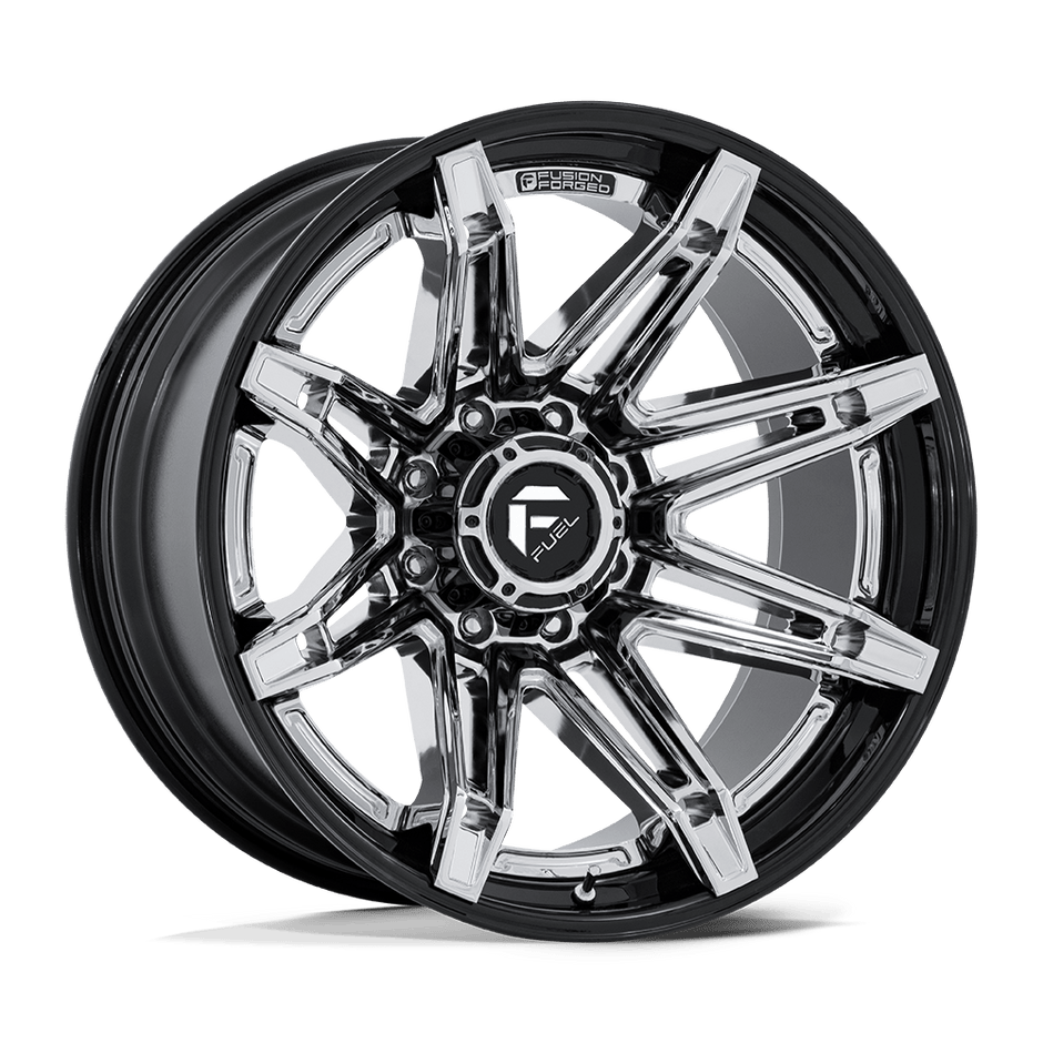Fuel Wheels FC401 Brawl 20x10 Chrome w/Gloss Black Lip -18mm ET 87.1mm CB 6x135