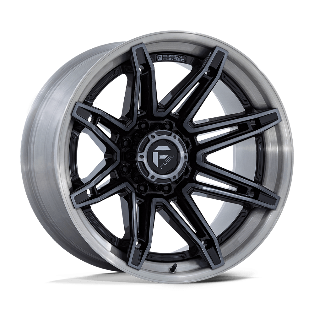 Fuel Wheels FC401 Brawl 20x10 Gloss Black Brushed w/Dark Tint -18mm ET 87.1mm CB 6x135