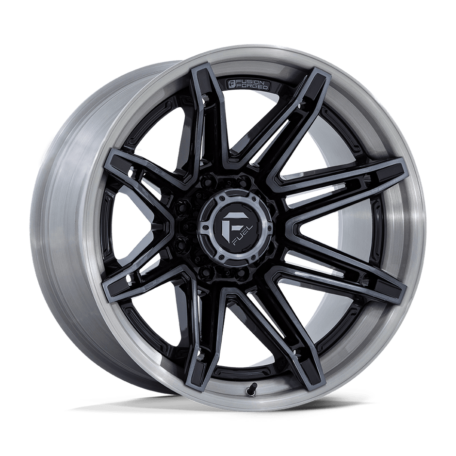 Fuel Wheels FC401 Brawl 20x10 Gloss Black Brushed w/Dark Tint -18mm ET 87.1mm CB 6x135