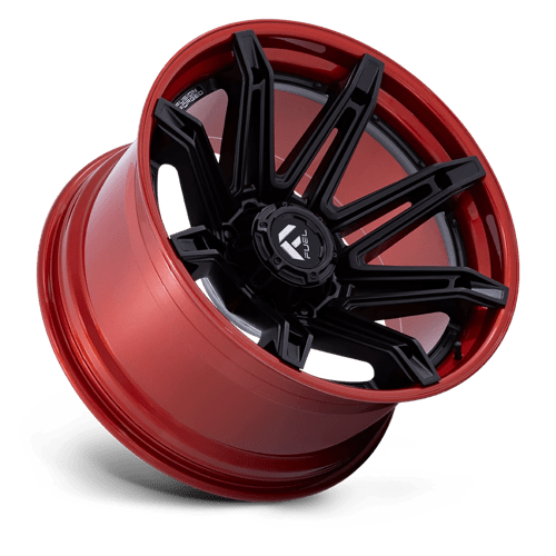 Fuel Wheels FC401 Brawl 20x10 Matte Black w/Candy Red Lip -18mm ET 87.1mm CB 6x135