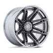 Fuel Wheels FC401 Brawl 20x10 Platinum w/Chrome Lip -18mm ET 87.1mm CB 6x135