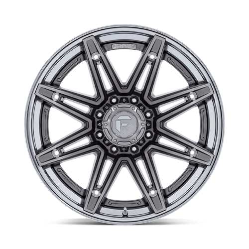 Fuel Wheels FC401 Brawl 20x10 Platinum w/Chrome Lip -18mm ET 87.1mm CB 6x135