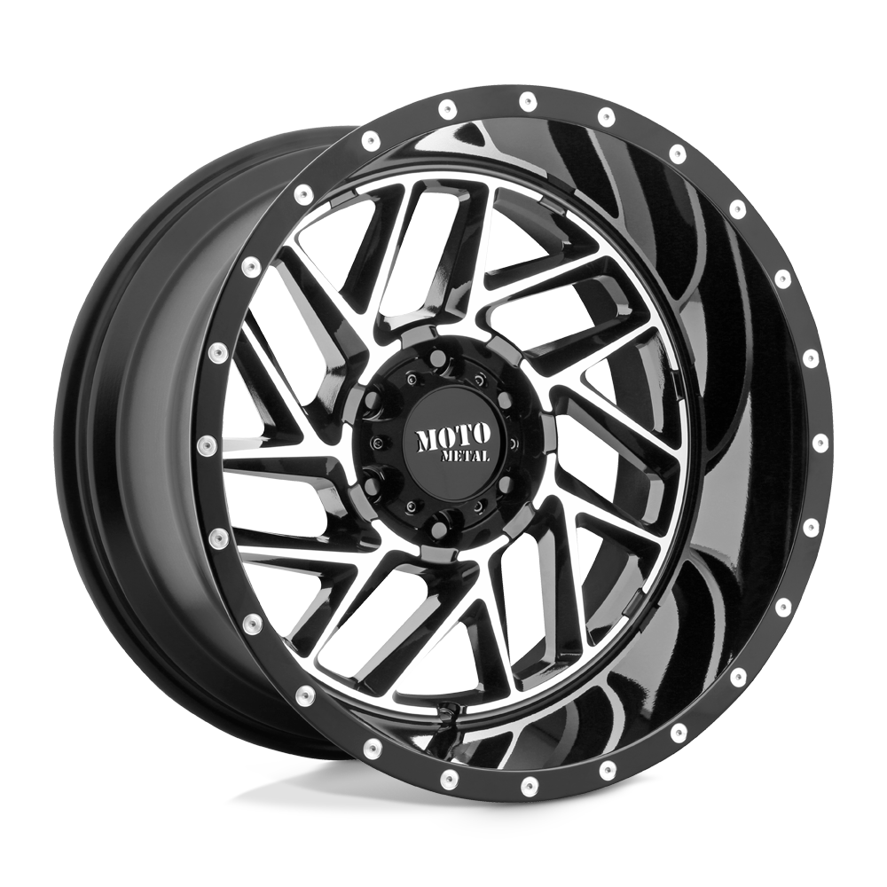 Moto Metal MO985 Breakout 20x9 Gloss Black Machined 0mm ET 78.1mm CB 5x139.7