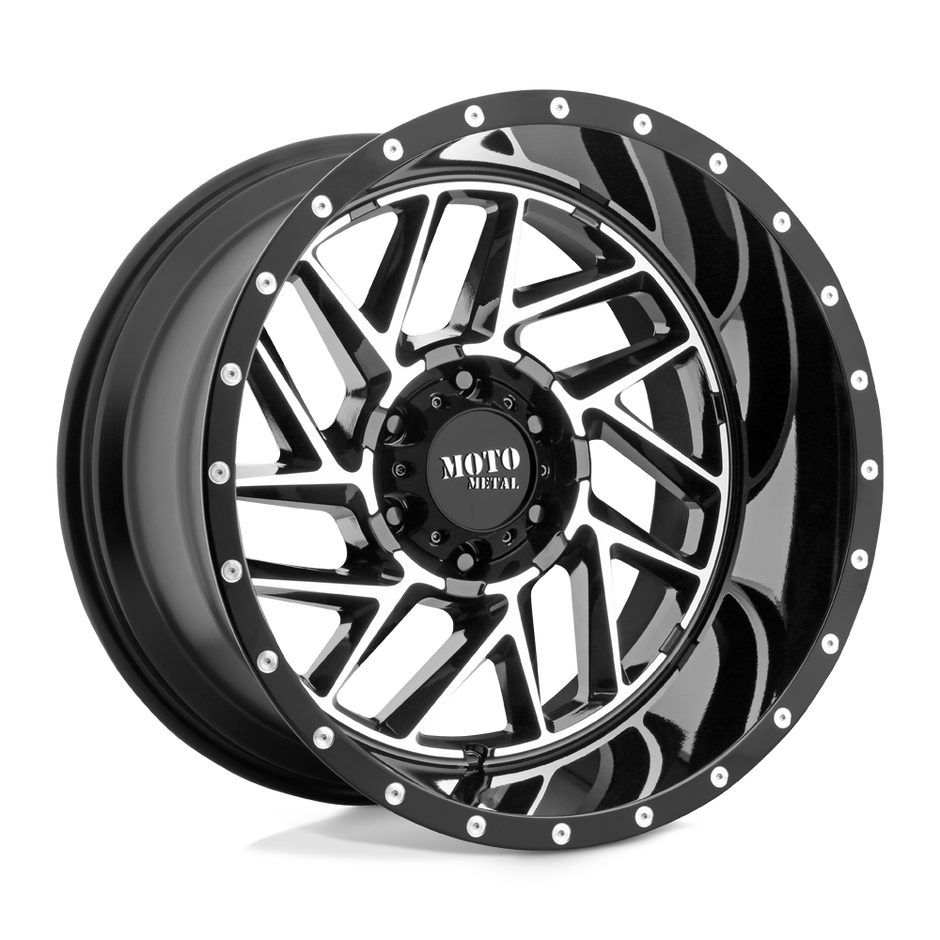 Moto Metal MO985 Breakout 20x9 Gloss Black Machined 0mm ET 78.1mm CB 5x139.7
