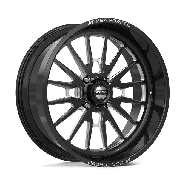 MSA Offroad Wheels MA400 Breakout UTV 24x10 Gloss Black Machined -25mm ET 72.6mm CB 5x114.3