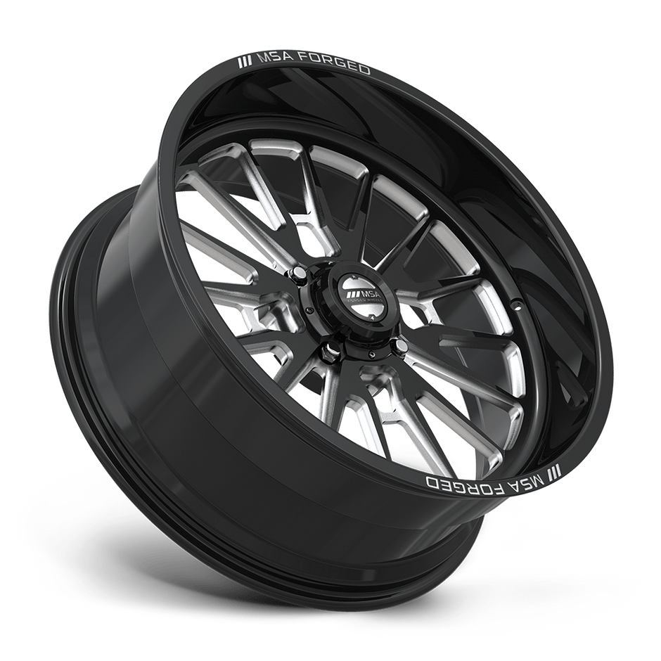 MSA Offroad Wheels MA400 Breakout UTV 24x10 Gloss Black Machined -25mm ET 72.56mm CB 4x156