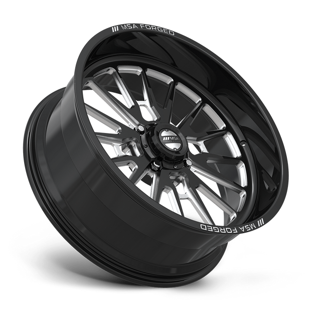 MSA Offroad Wheels MA400 Breakout UTV 24x10 Gloss Black Machined -25mm ET 72.6mm CB 5x114.3