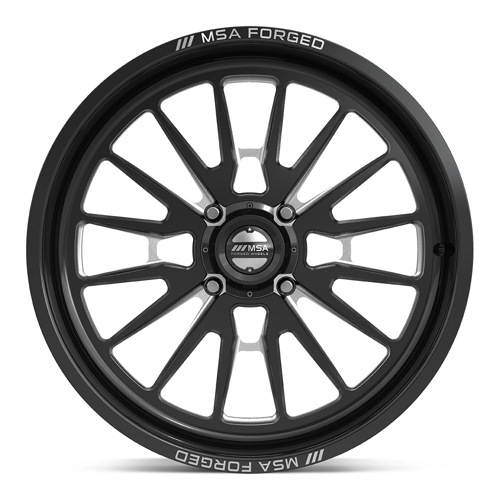 MSA Offroad Wheels MA400 Breakout UTV 24x10 Gloss Black Machined -25mm ET 72.56mm CB 4x156