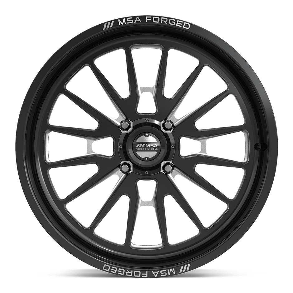 MSA Offroad Wheels MA400 Breakout UTV 24x10 Gloss Black Machined -25mm ET 72.56mm CB 4x156
