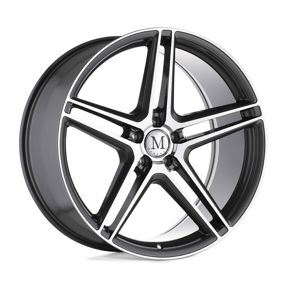 Mandrus Bremen 20x10 Gloss Gunmetal w/Mirror Cut Face 25mm ET 66.56mm CB 5x112