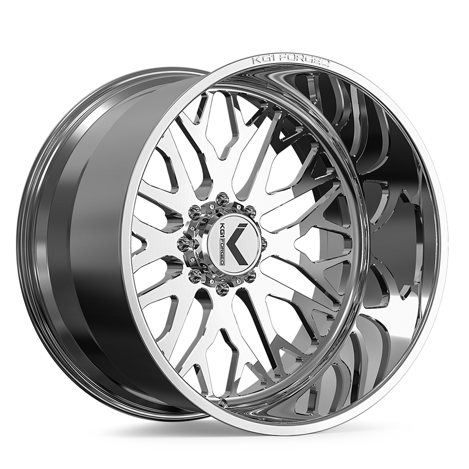 KG1 Forged KF081 Buckler 30x14 Polished -76mm ET 124.3mm CB 8x180