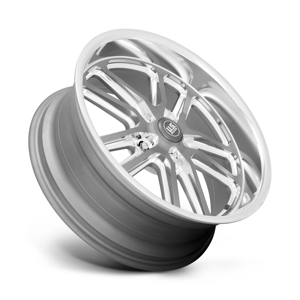 U.S. Mags U130 Bullet 17x8 Textured Gunmetal w/Milled Edge 1mm ET 72.56mm CB 5x114.3