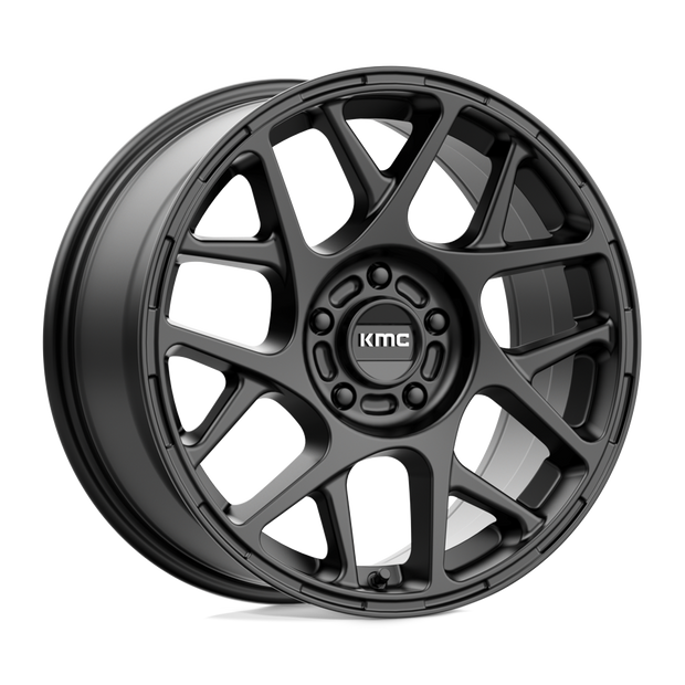 KMC Wheels KM708 Bully 17x8 Satin Black 38mm ET 72.56mm CB 5x110