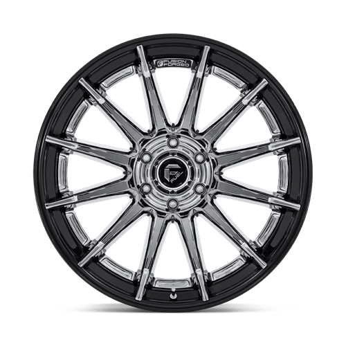 Fuel Wheels FC403 Burn 22x10 Chrome w/Gloss Black Lip -18mm ET 106.1mm CB 6x139.7
