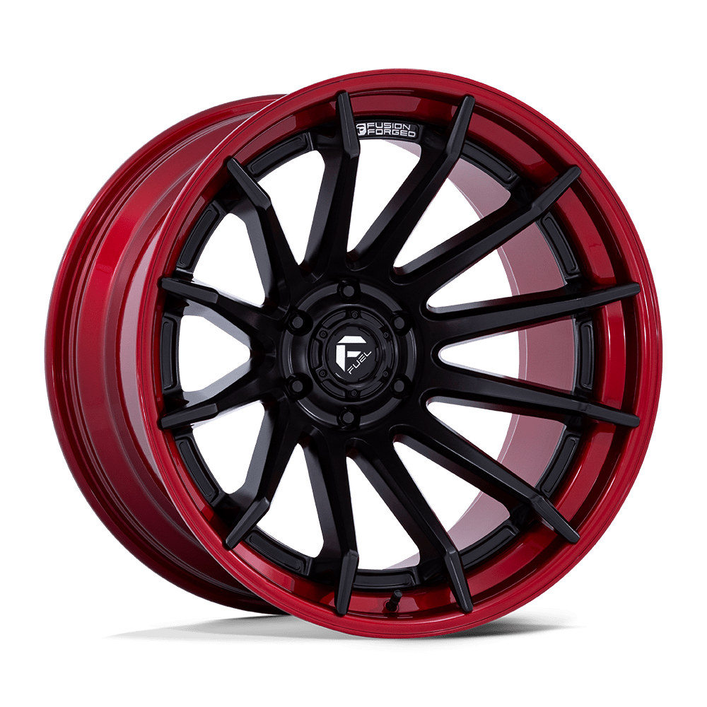 Fuel Wheels FC403 Burn 24x12 Matte Black w/Candy Red Lip -44mm ET 87.1mm CB 6x135
