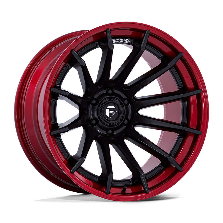 Fuel Wheels FC403 Burn 24x12 Matte Black w/Candy Red Lip -44mm ET 87.1mm CB 6x135