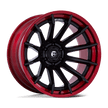 Fuel Wheels FC403 Burn 24x12 Matte Black w/Candy Red Lip -44mm ET 87.1mm CB 6x135