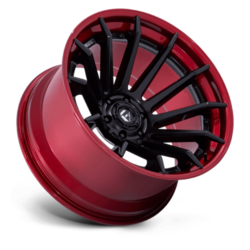 Fuel Wheels FC403 Burn 24x12 Matte Black w/Candy Red Lip -44mm ET 106.1mm CB 6x139.7