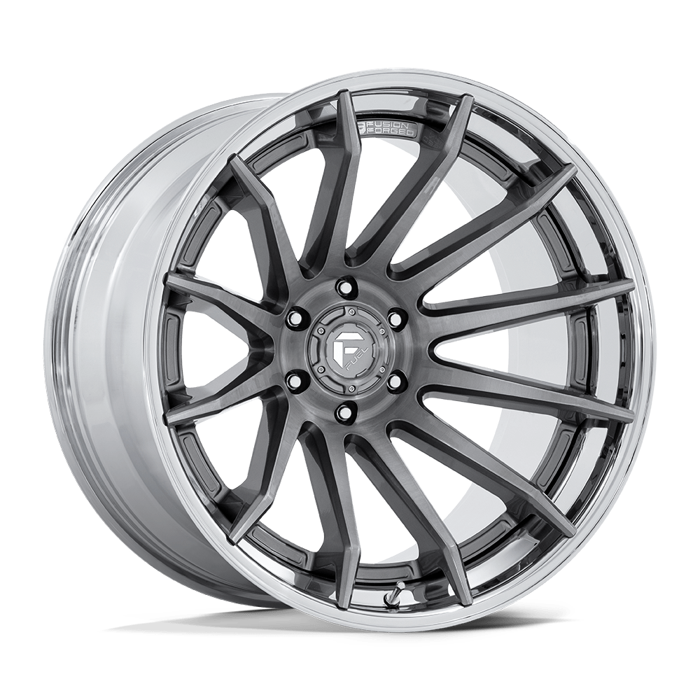 Fuel Wheels FC403 Burn 20x10 Platinum w/Chrome Lip -18mm ET 71.5mm CB 5x127