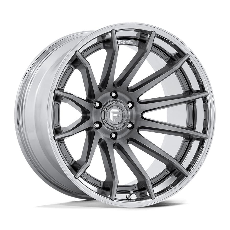 Fuel Wheels FC403 Burn 20x10 Platinum w/Chrome Lip -18mm ET 71.5mm CB 5x127