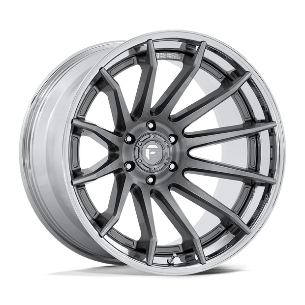 Fuel Wheels FC403 Burn 20x10 Platinum w/Chrome Lip -18mm ET 71.5mm CB 5x127