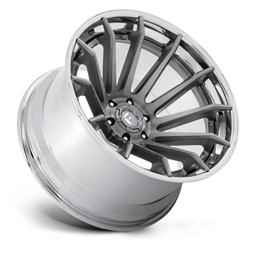 Fuel Wheels FC403 Burn 20x10 Platinum w/Chrome Lip -18mm ET 71.5mm CB 5x127