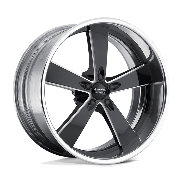 American Racing VN472 Burnout 22x9 Black Milled w/Polished Barrel 0mm ET 5x120.65