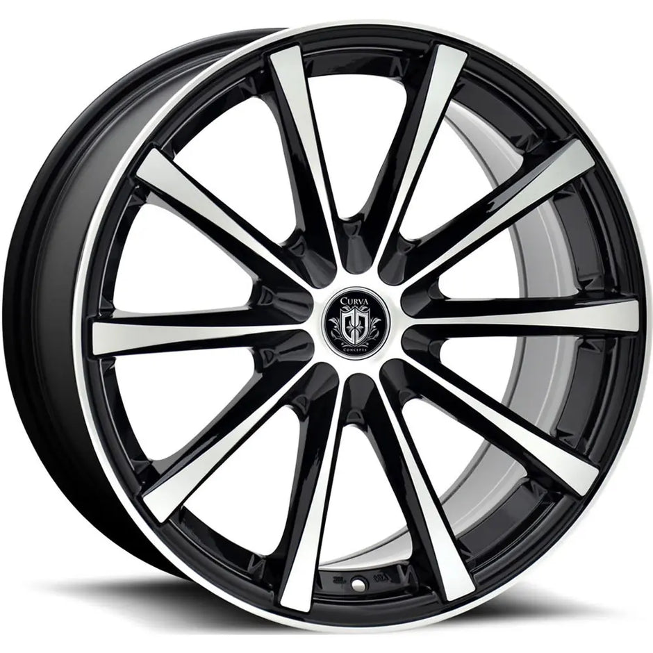 Curva Concepts C10N 19x9 Gloss Black Machined Face 38mm ET 73.1mm CB Custom BP