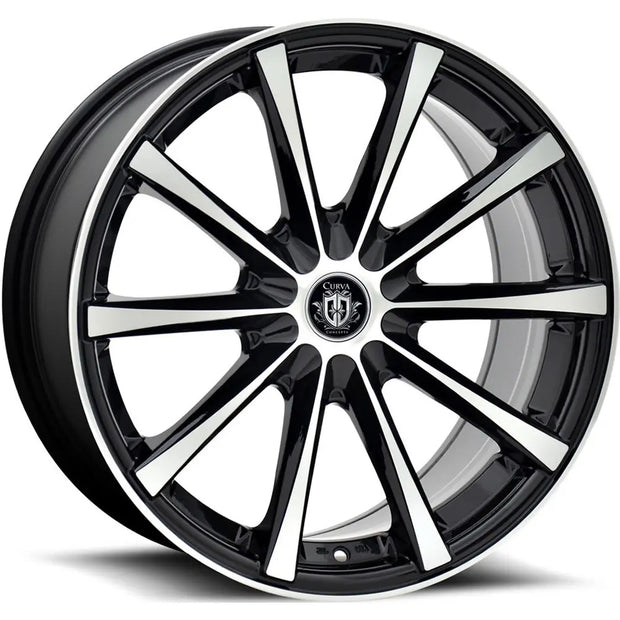 Curva Concepts C10N 18x8.5 Gloss Black Machined Face 35mm ET 73.1mm CB Custom BP