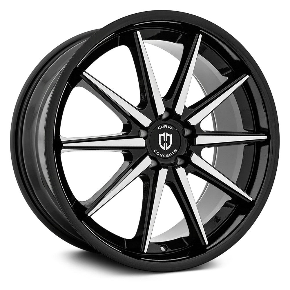 Curva Concepts C24 20x10.5 Gloss Black Machined Face 35mm ET 73.1mm CB Custom BP
