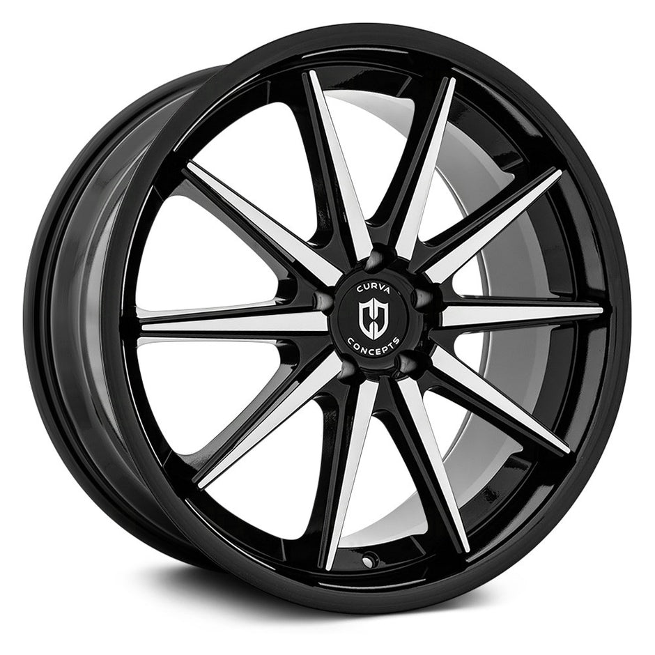 Curva Concepts C24 20x10.5 Gloss Black Machined Face 35mm ET 73.1mm CB Custom BP