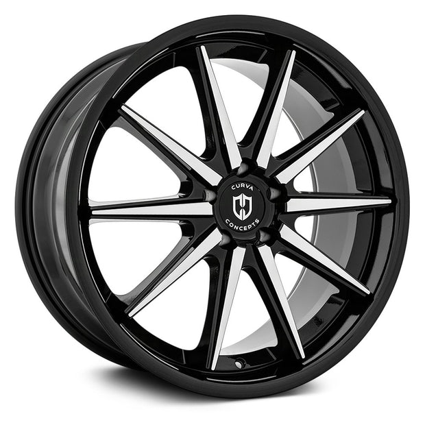 Curva Concepts C24 20x10.5 Gloss Black Machined Face 35mm ET 73.1mm CB Custom BP