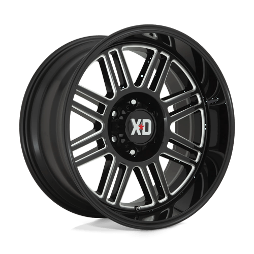 XD Wheels XD850 Cage 20x10 Gloss Black Milled -18mm ET 78.1mm CB 5x139.7 wheel