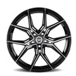Curva CFF43 20x8.5 Gloss Black Machine Face wheel