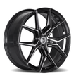 Curva CFF43 20x9 Gloss Black Machine Face wheel