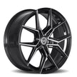 Curva CFF43 20x8.5 Gloss Black Machine Face wheel