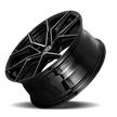 Curva CFF43 20x9 Gloss Black Machine Face wheel