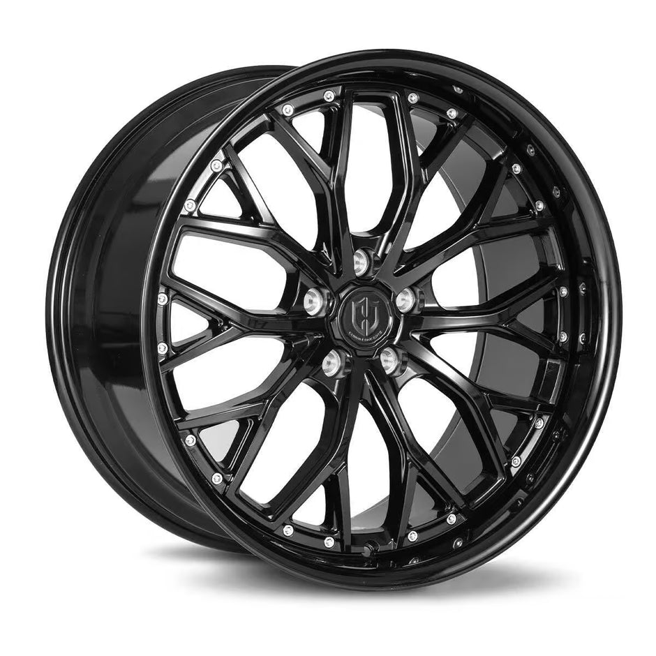 Curva Concepts CFF76 20x10 Gloss Black 20mm ET 73.1mm CB Custom BP