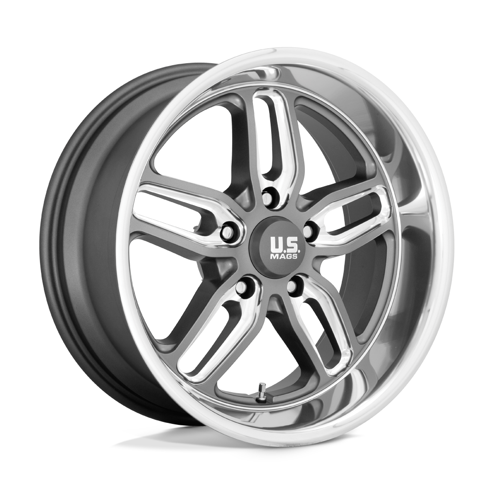 U.S. Mags U129 Cten 18x8 Matte Gunmetal Milled 1mm ET 72.56mm CB 5x120.65