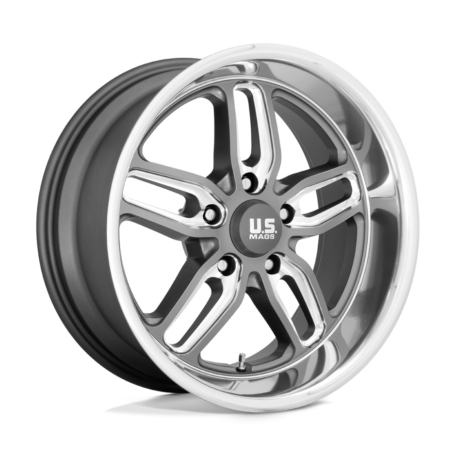 U.S. Mags U129 Cten 18x8 Matte Gunmetal Milled 1mm ET 72.56mm CB 5x120.65