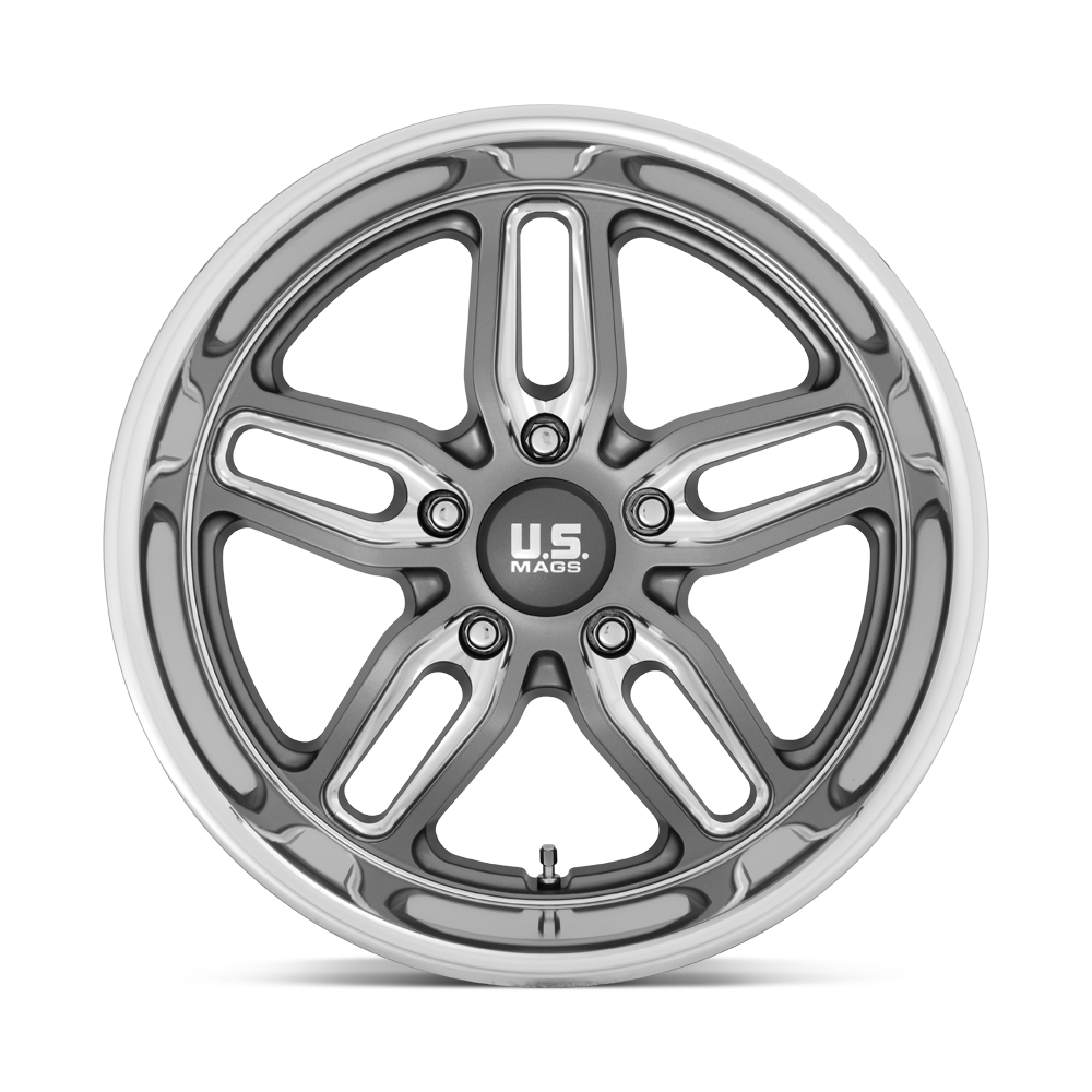 U.S. Mags U129 Cten 18x8 Matte Gunmetal Milled 1mm ET 72.56mm CB 5x120.65