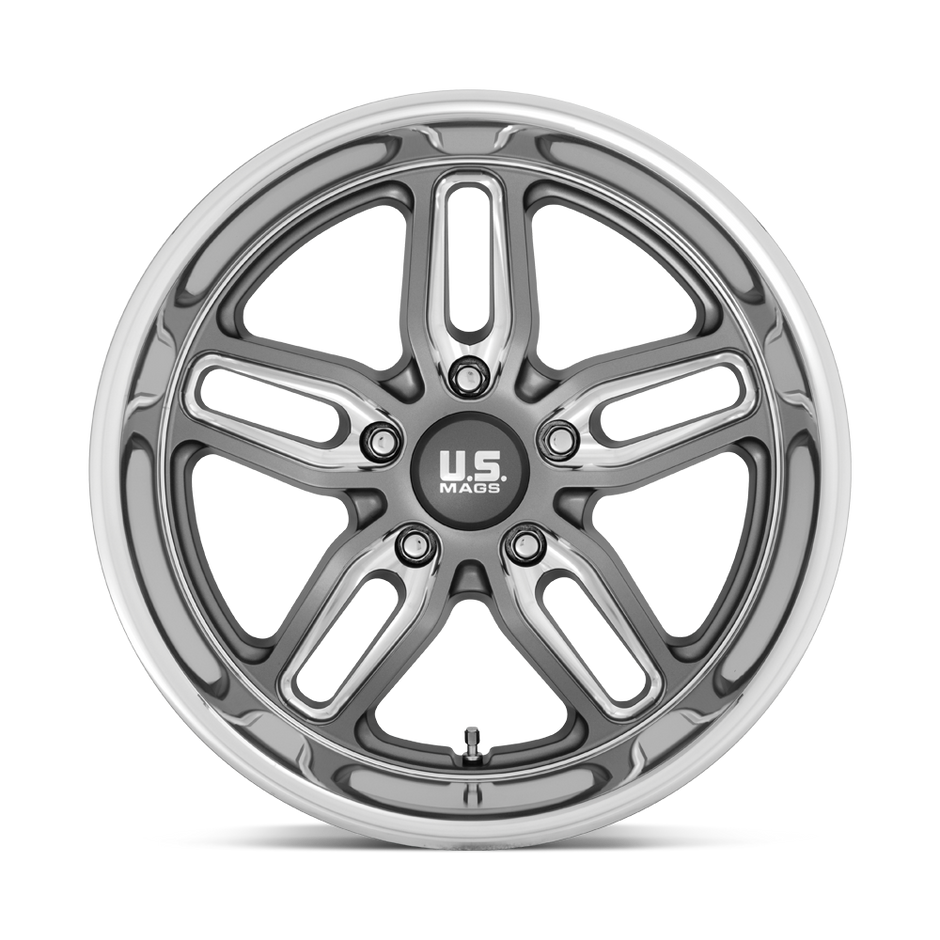 U.S. Mags U129 Cten 18x8 Matte Gunmetal Milled 1mm ET 72.56mm CB 5x120.65