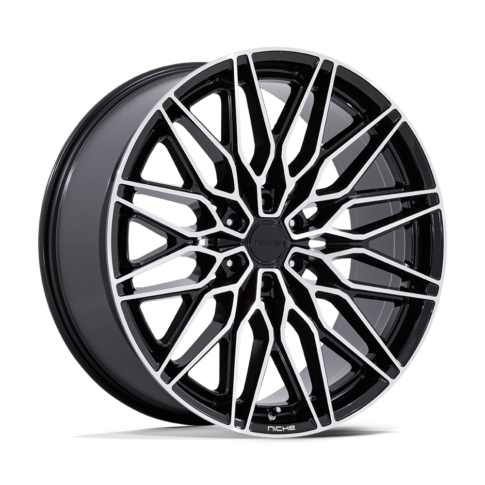 Niche NC278 Calabria 6 20x9.5 Gloss Black Machined 30mm ET 87.1mm CB 6x135