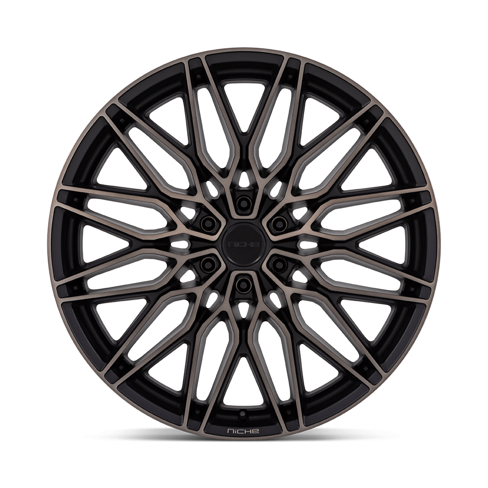 Niche NC278 Calabria 6 20x9.5 Matte Black Machined w/Dark Tint 30mm ET 87.1mm CB 6x135